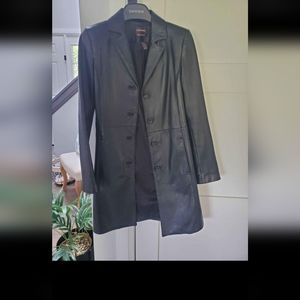 DANIER LEATHER LONG JACKET